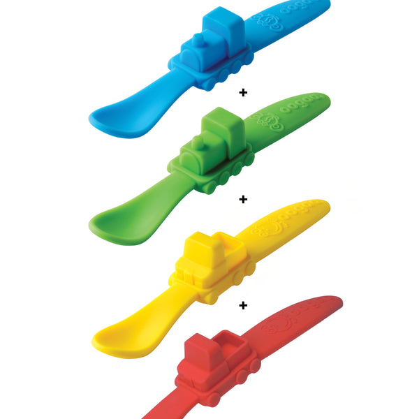 2Train Spoons + 2Truck Spoons, Bundle