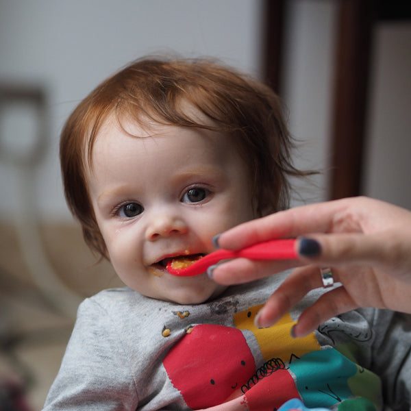 2pack Baby Spoons Red