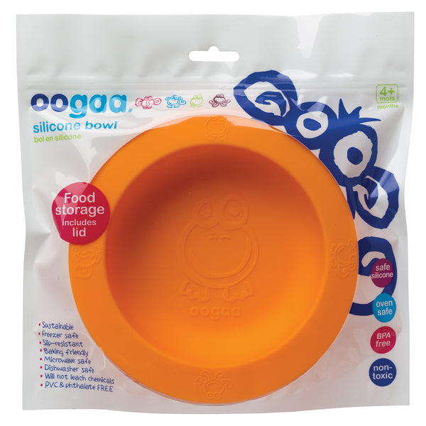 Combo Set Orange/Blue Bowl+Lid, Placemat, 2 spoons