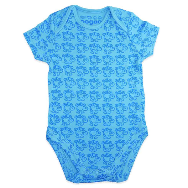 oogaa Baby Onesie – Blue Monkey