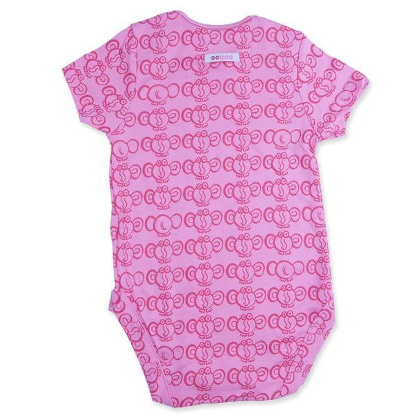 oogaa Baby Onesie – Pink Elephant